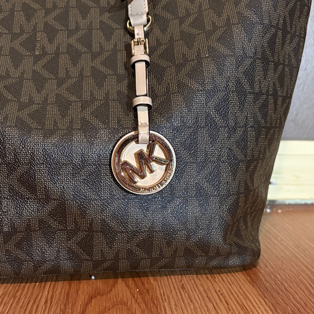 Michael Kors Dark Brown and Tan Tote - Picture 2 of 7